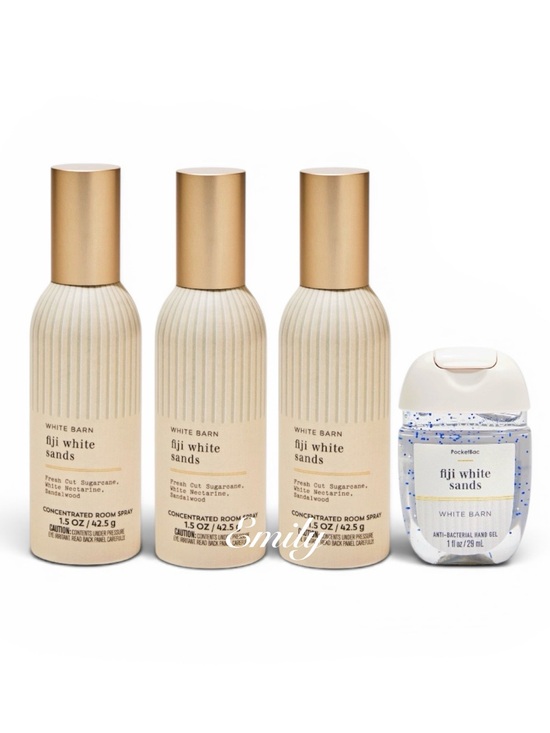 Bath & Body Works Other - 3X Bath & Body Works FIJI WHITE SANDS room spray + matching PocketBac bundle